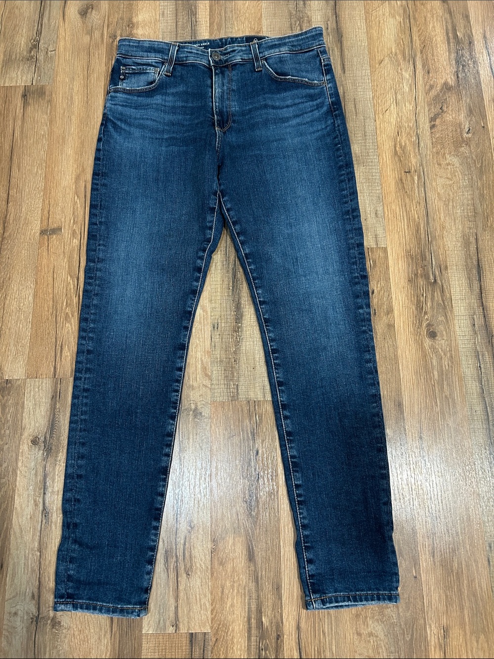 Ag Adriano Goldschmied Farrah Skinny Ankle Jeans Dark Blue Sz 29 R
